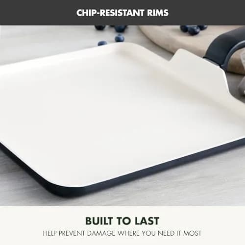 GreenPan Rio Advanced 12" Griddle Pan, Ceramic Nonstick PFAS-Free, Oven Safe | Diamond-Infused Nonstick for Even Heating thumbnail 2