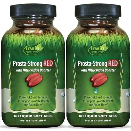 Irwin Naturals Prosta-Strong RED with Nitric Oxide Booster 80 Count | Supports Prostate & Circulation thumbnail 1
