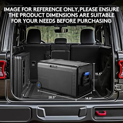 BODEGA 12V Car Refrigerator 41QT | Portable Freezer with APP Control, -4℉ to 68℉, Wheels, 38.8L thumbnail 4