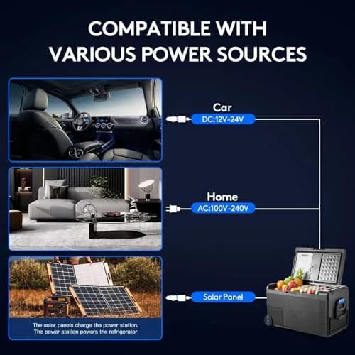 BODEGA 12V Car Refrigerator 41QT | Portable Freezer with APP Control, -4℉ to 68℉, Wheels, 38.8L thumbnail 8