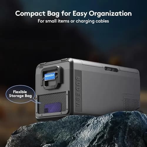 BODEGA 12V Car Refrigerator 41QT | Portable Freezer with APP Control, -4℉ to 68℉, Wheels, 38.8L thumbnail 9