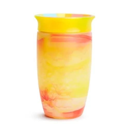 Munchkin Miracle 360° Tropical Swirl Sippy Cup for Toddlers 1-3, 296ml (10 Ounce) | Dentist Recommended Spoutless Design thumbnail 1