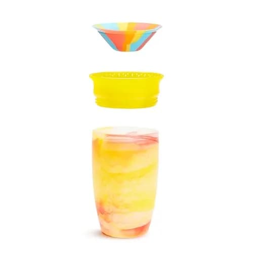 Munchkin Miracle 360° Tropical Swirl Sippy Cup for Toddlers 1-3, 296ml (10 Ounce) | Dentist Recommended Spoutless Design thumbnail 5