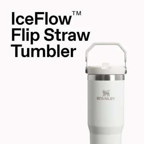 STANLEY IceFlow 2.0 Flip Straw Tumbler with Handle 20 oz (591 mL) | Insulated Stainless Steel, Leakproof, BPA-Free thumbnail 2