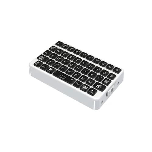 EXknight Mini Bluetooth Keyboard - Retro Clicky Style, White & Black | Portable Wireless Keyboard for Phone, iPad, Tablet, Laptop thumbnail 5