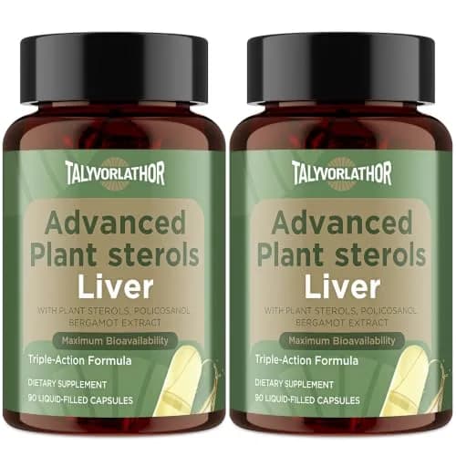Talyvorlathor Advanced Cholesterlo Liquid Capsules 90 Count | Plant Sterols & Bergamot for Heart & Liver Support thumbnail 1