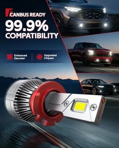 Torchbeam D4S HID Xenon Headlight Bulbs 6000K Cool White 60000LM Pack of 2 | Plug-and-Play HID System for Cars thumbnail 2