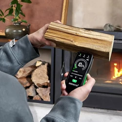RDINSCOS Rechargeable Moisture Meter for Wood, Walls & Hardwood (Orange) | Pin-Type Digital Moisture Tester with Large Color Display thumbnail 4