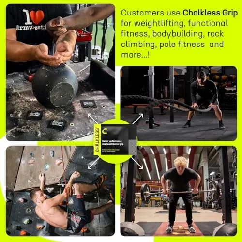 Chalkless Grip Enhancer 5 Pack | Mess-Free Liquid Chalk Alternative for Weightlifting, Yoga, Gaming, Climbing thumbnail 5