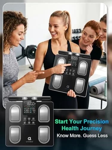 Arboleaf Body Fat Scale for Body Weight | 8-Electrode Body Composition, BMI, 400 lb Capacity thumbnail 9