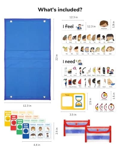 CHEFAN Feelings Chart for Kids, I Feel I Need Board, Calm Down Corner Tool | Autism & Social Emotional Learning thumbnail 3