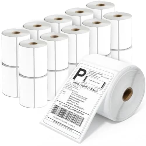 Spartan Industrial 4" x 6" Direct Thermal Labels (5000 Count, 20 Rolls) | Inkless Printing for Shipping & Returns thumbnail 1