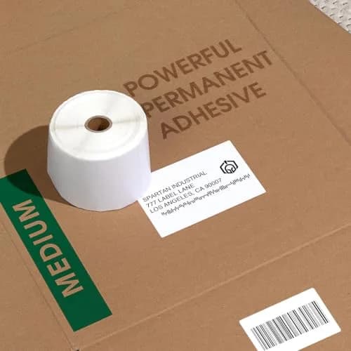 Spartan Industrial 4" x 6" Direct Thermal Labels (5000 Count, 20 Rolls) | Inkless Printing for Shipping & Returns thumbnail 5