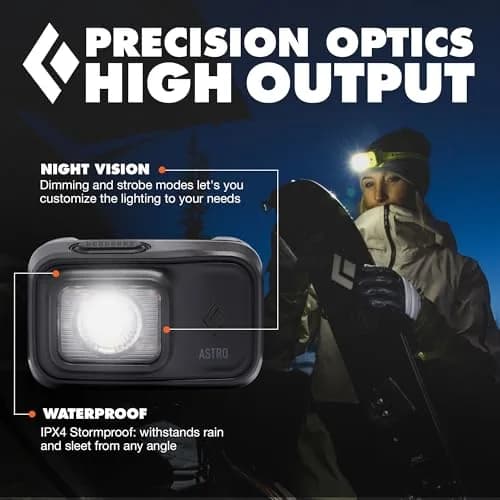 BLACK DIAMOND Astro 300 Headlamp | AAA Powered Dimmable Bright, Weather Resistant thumbnail 4