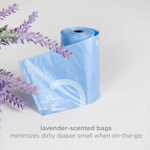 Ubbi Retractable Diaper Bag Dispenser with Lavender Scented Bags | Taupe, 1 Count (Pack of 1) thumbnail 6