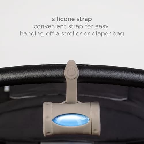 Ubbi Retractable Diaper Bag Dispenser with Lavender Scented Bags | Taupe, 1 Count (Pack of 1) thumbnail 4