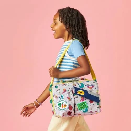 PlanetBox Insulated Lunch Bag with Patches | Durable, BPA-Free, Easy Clean, 12 x 9 x 2.5 Inch thumbnail 6
