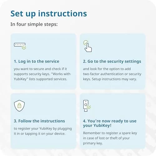 Yubico Security Key NFC (Pack of 2) | Multi-Factor Authentication Security Key with USB-A & NFC thumbnail 3