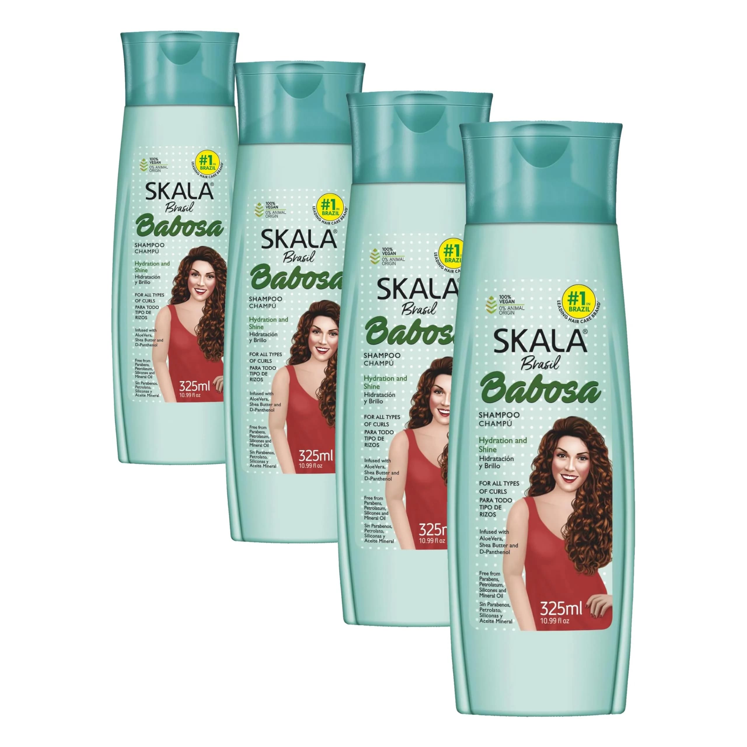 SKALA Expert Babosa Shampoo – for Curly Hair – Aloe Vera, Shea Butter (10.99 oz) | Sulfate-Free, Silicone-Free
