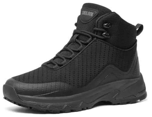 SHULOOK Non Slip Work Boots Men Water-Resistant Ankle High 11 US (311 g) | Kitchen Food Service Walk Shoes thumbnail 1