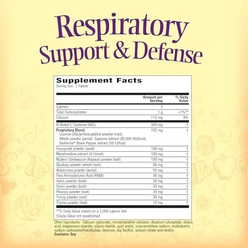 Nature's Secret Respiratory Support & Defense + NAC 90 Count (Pack of 2) | Supports Lung & Bronchial Wellness thumbnail 2
