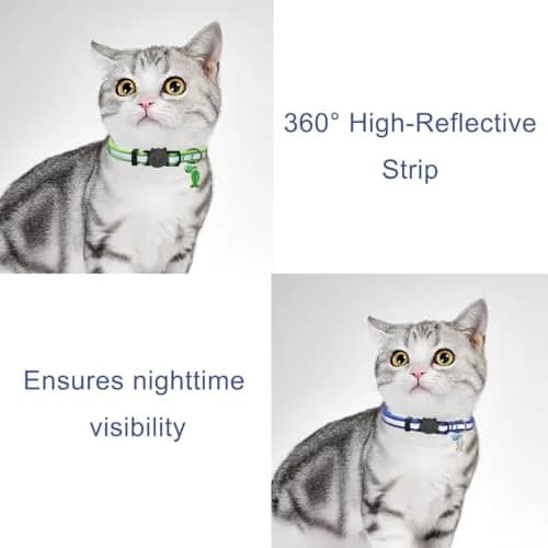 Yizepet Cat Collars, Breakaway Kitten Collar, Cute Kitty Collar in 4 Pack, Pet Supplies Accessories | Adjustable, Safe & Stylish thumbnail 4