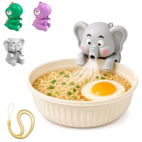 UWYJK Elephant Clip-On Mini Fan 8cm (3.15in) | Cools Food & Drinks Hands-Free thumbnail 1