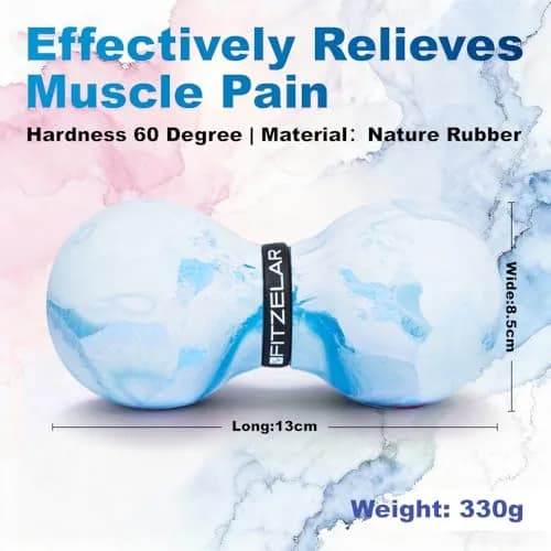 FITZELAR Pink Massage Lacrosse Ball 6.3cm (2.5in) | Quality Certified for Deep Tissue Release thumbnail 9
