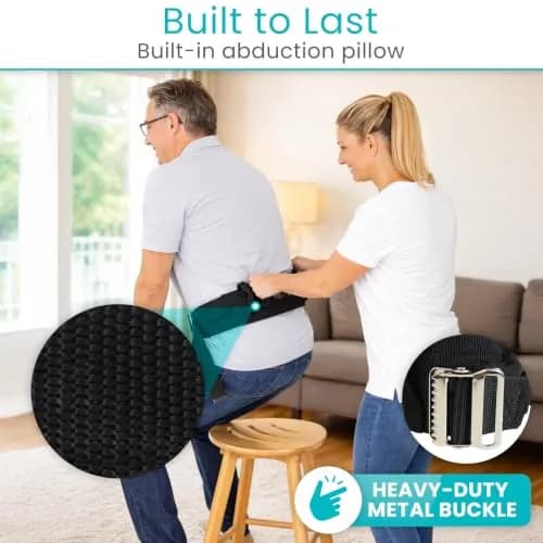 Vive Gait Belt with Handles - Patient Transfer Belt with 7 Padded Handles, 51 Inch Waist (130 cm) thumbnail 5