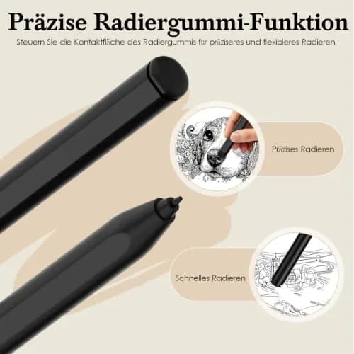 Milikilo Stylus for Remarkable 2/1 Pen | EMR Pen with Flip Eraser, Magnetic, Tilt & Pressure Sensitivity thumbnail 5