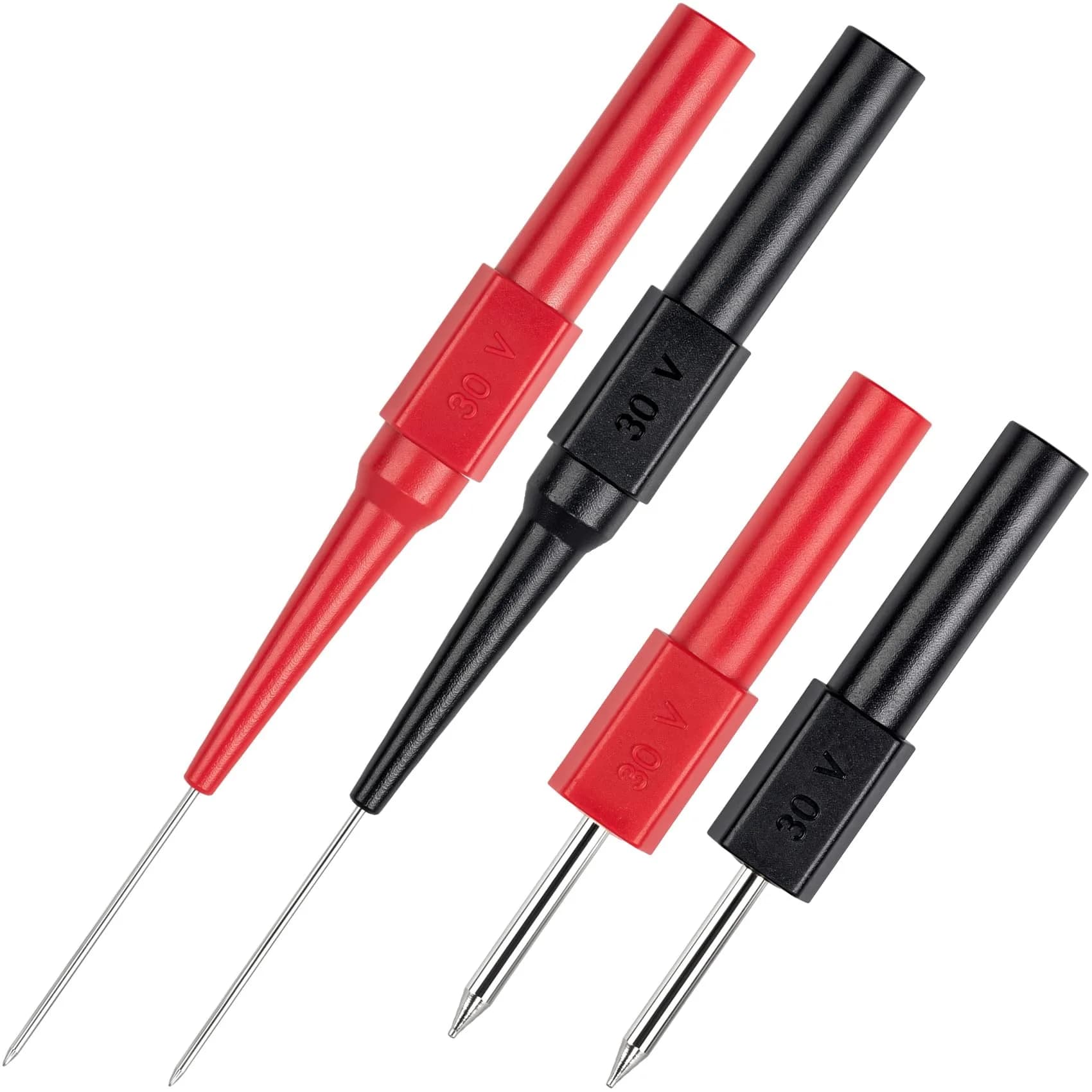 OIIKI 4Pcs Test Probe Pins 82.6mm & 51.1mm | Non-Destructive Insulation Piercing Needle Testers - main product image