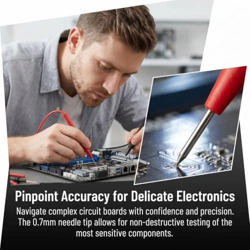 OIIKI 4Pcs Test Probe Pins 82.6mm & 51.1mm | Non-Destructive Insulation Piercing Needle Testers thumbnail 5