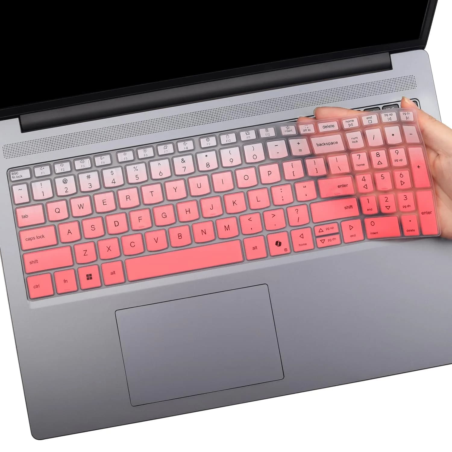 MUBUY-GOL Keyboard Cover for Lenovo IdeaPad Slim 3/5 15.3" 16" (Gen 10/11) Ombre Pink | Protects from Spills & Dust - main product image
