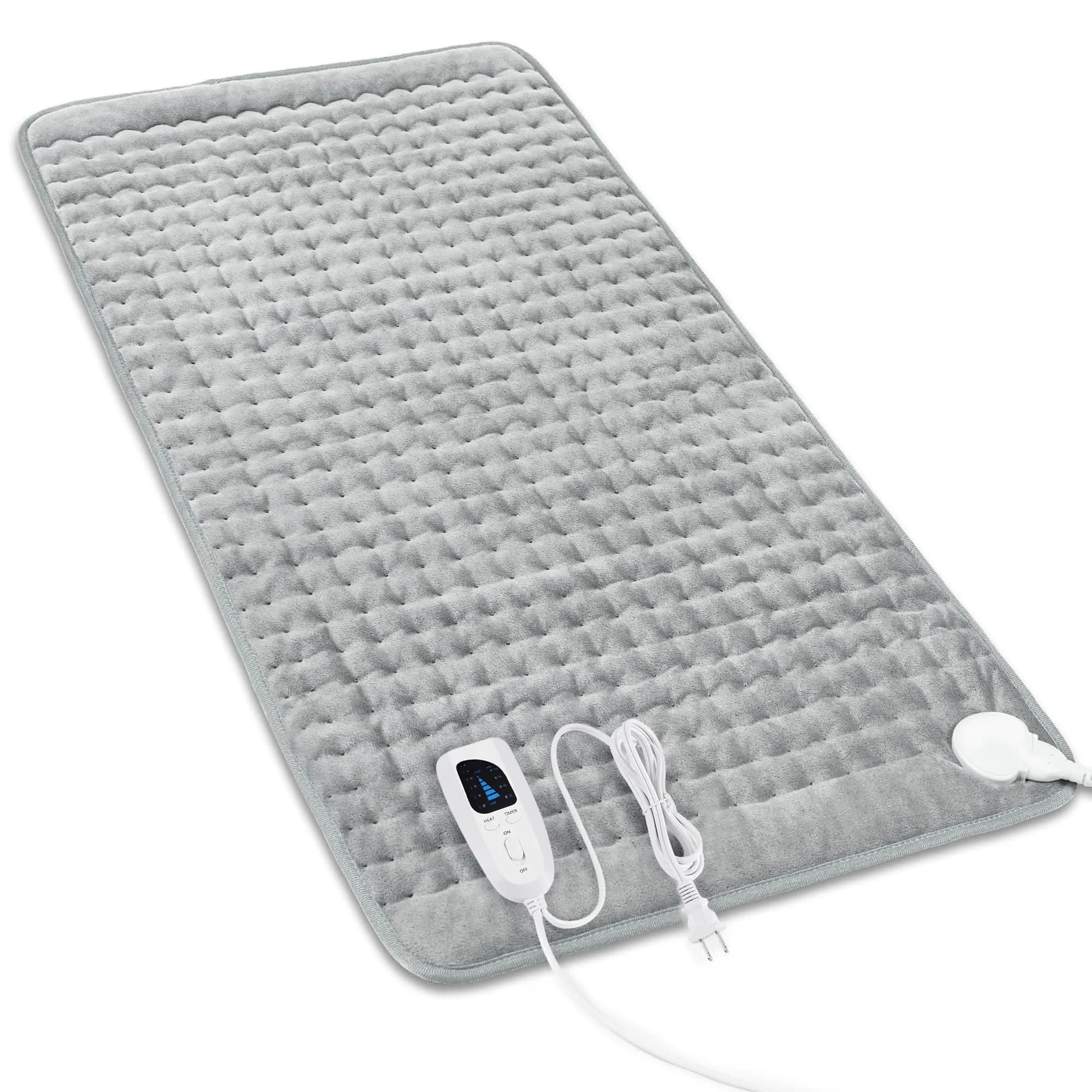 Deepsoon Electric Heating Pad for Back 83cm x 43cm (33"x17") | 6 Heat Settings, 4 Timer, Overheat Protection - main product image
