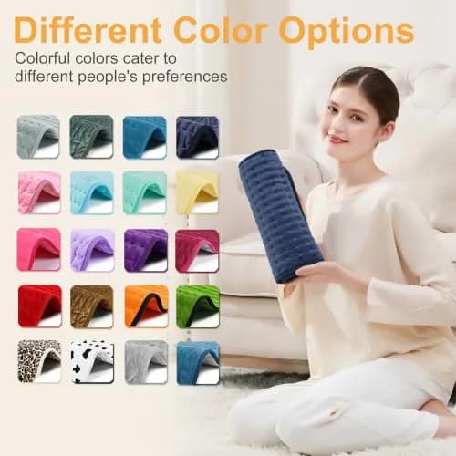 Deepsoon Electric Heating Pad 61cm x 30.5cm (24x12 in) | Soft Flannel with 6 Heat Settings & Auto Shut-Off thumbnail 6
