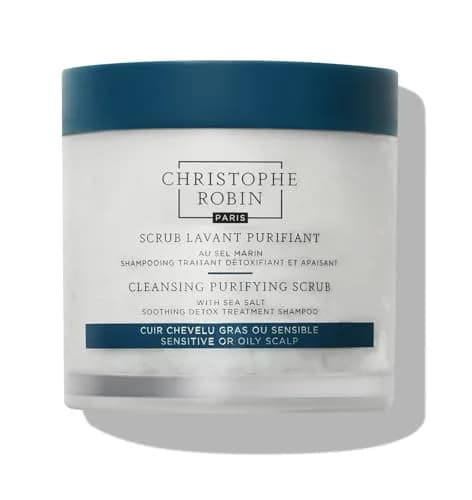 Christophe Robin Purifying Scalp Scrub with Sea Salt 250ml | Deep Cleansing Detox for Oily Roots & Sensitive Scalps thumbnail 1