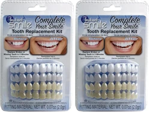 Instant Smile Complete Your Smile Temporary Tooth Replacement Kit - Replace a Missing Tooth in Minutes - Patented (Pack of 2) thumbnail 1
