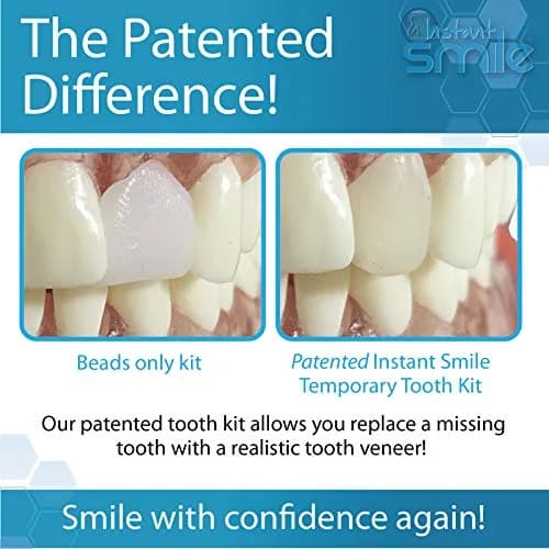 Instant Smile Complete Your Smile Temporary Tooth Replacement Kit - Replace a Missing Tooth in Minutes - Patented (Pack of 2) thumbnail 4