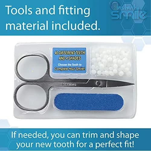 Instant Smile Complete Your Smile Temporary Tooth Replacement Kit - Replace a Missing Tooth in Minutes - Patented (Pack of 2) thumbnail 6