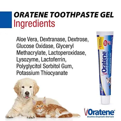 PKB Animal Health ZYMOX Oratene Brushless Toothpaste Gel for Dogs and Cats, 210 ml (7.5 oz) | Supports Healthy Oral Hygiene thumbnail 4