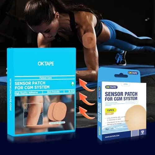 OK TAPE Adhesive Patches for Medtronic Guardian 60 Count (Pack of 4) | Waterproof & Sweatproof CGM Sensor Patches thumbnail 8