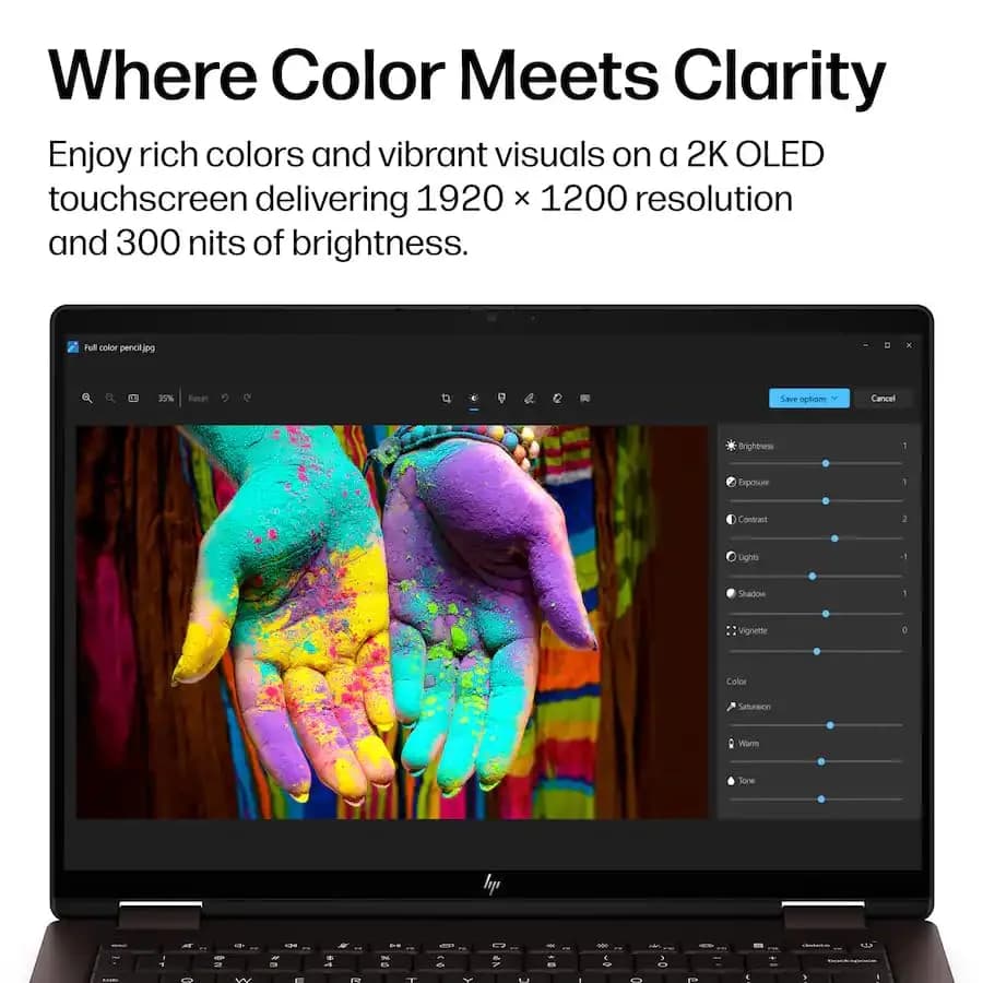 HP OmniBook X Flip 2-in-1 AI Laptop 14" 2K OLED Touchscreen | AMD Ryzen AI 5 430, 16GB LPDDR5X, 512GB SSD, Wi-Fi 7, Win11 thumbnail 6