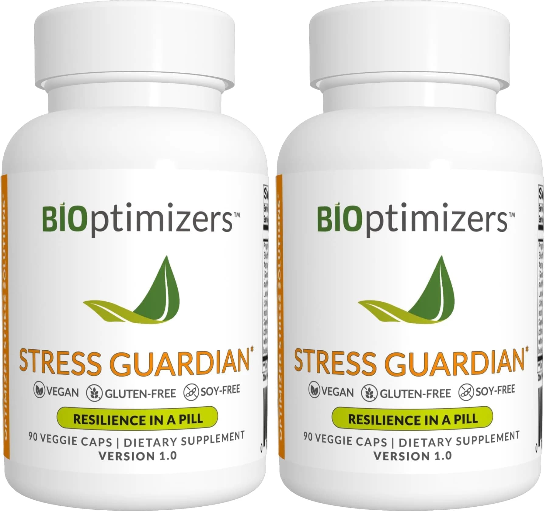 BIOptimizers Stress Guardian – Stress Relief Capsule – Rest Support Management | Unflavored 90 Capsules (Pack of 2) - main product image