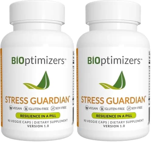 BIOptimizers Stress Guardian – Stress Relief Capsule – Rest Support Management | Unflavored 90 Capsules (Pack of 2) thumbnail 1