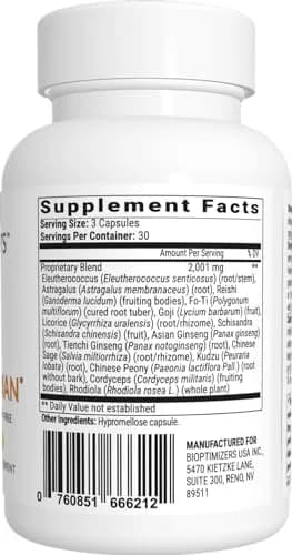 BIOptimizers Stress Guardian – Stress Relief Capsule – Rest Support Management | Unflavored 90 Capsules (Pack of 2) thumbnail 2