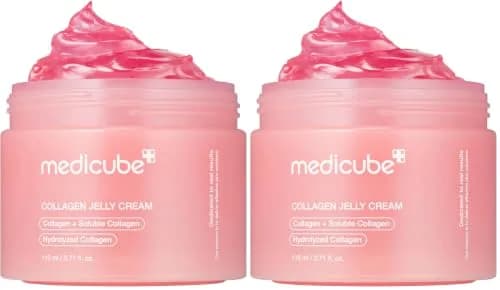 medicube Jelly Cream with Collagen & Niacinamide 220ml (7.42 Fl Oz) | Korean Skincare for 24H Glow & Firmer Skin thumbnail 1
