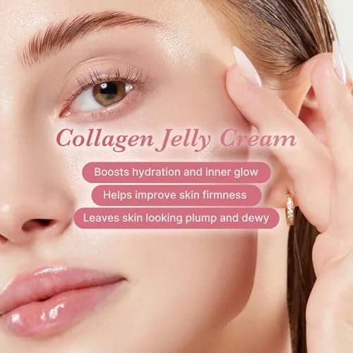 medicube Jelly Cream with Collagen & Niacinamide 220ml (7.42 Fl Oz) | Korean Skincare for 24H Glow & Firmer Skin thumbnail 7