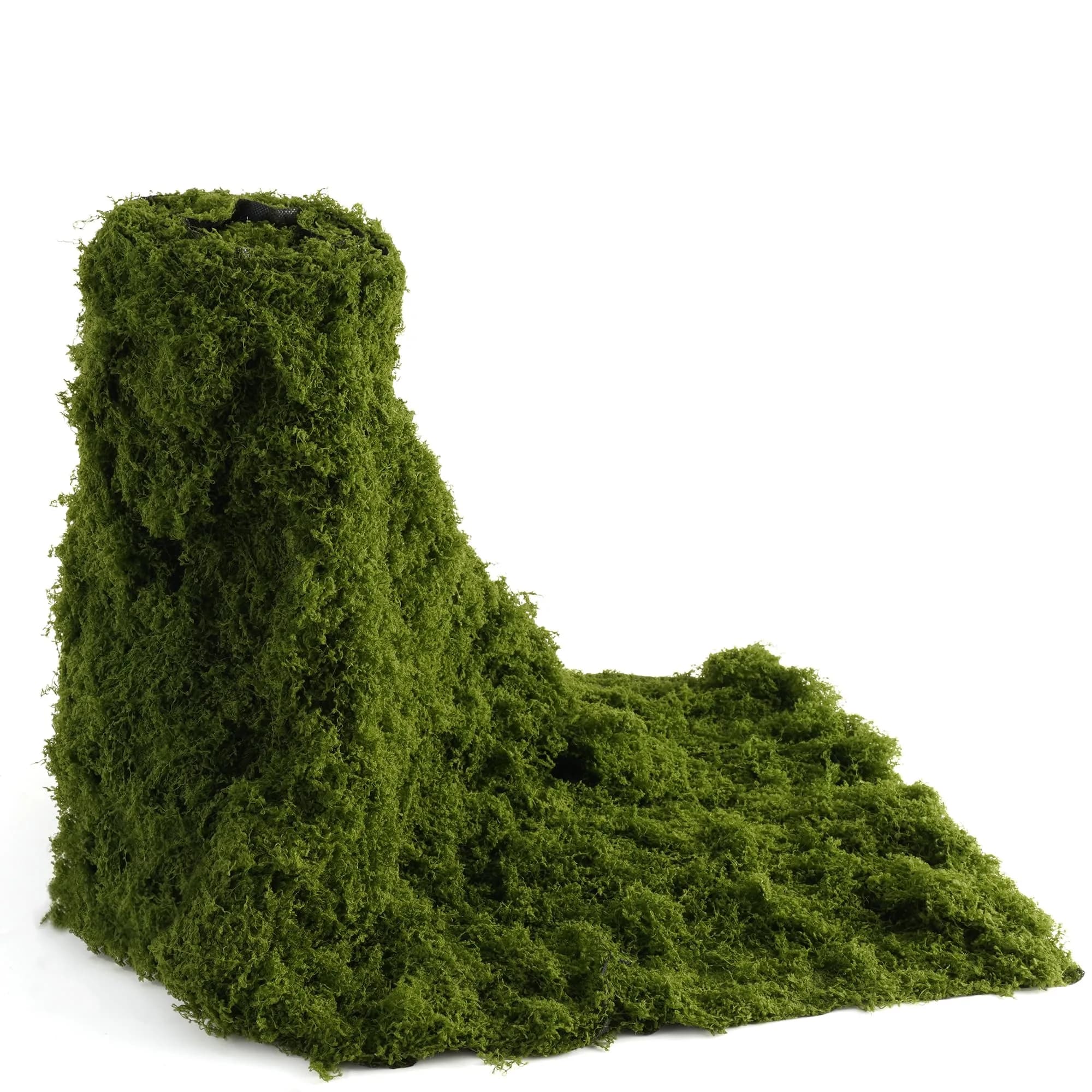 BYHER Artificial Moss Mat 50x50cm (19.7"x19.7") | Realistic Green Crafting Base for Fairy Gardens & Events — Light Green: 12" X 71"