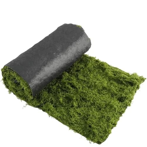 BYHER Green Artificial Moss Mat 30cm x 180cm (12" x 71") | Realistic Cloud Soft Feel for Crafts & Decor thumbnail 8