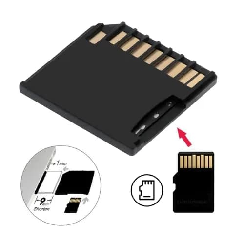 cablecc Low Profile SD Card Adapter 50cm (20mm) | 5-Pack Black for Mac Laptops with 512GB Micro SD Support thumbnail 8